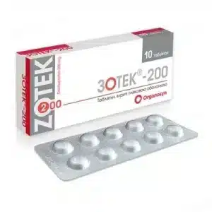 Zotec-200 (dexibuprofen) coated tablets 200 mg. №10