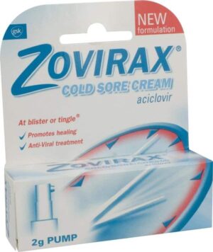 Zovirax (acyclovir) cream 5% 2g.