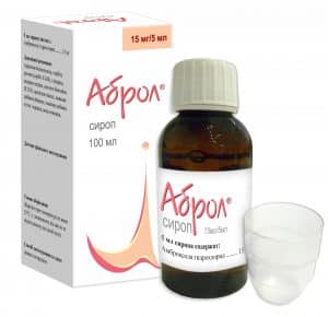 Ambroxol syrup (Abrol) 15 mg/5 ml. 100 ml.