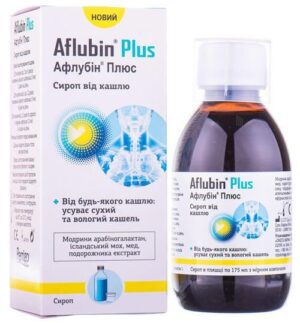 Aflubin Plus (Icelandic moss) syrup 175 ml.