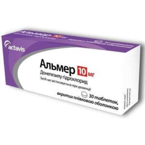 Almer (donepezil hydrochloride) coated tablets 10 mg. №30