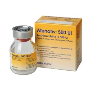 Atenativ (antithrombin i) 500 IU antithrombus i №1 vial + solvent 10 ml.