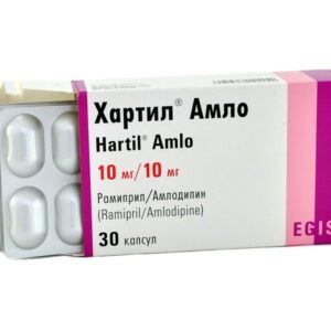 Hartil-AM (ramipril + amlodipine) capsules 10 mg/10 mg. №30