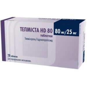 Telmista HD 80 (telmisartan) tablets 80 mg/25 mg. №28