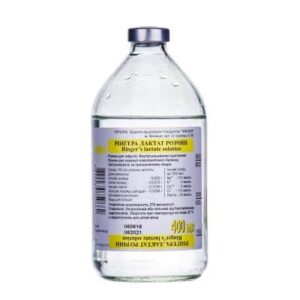 Ringera lactat (sodium chloride, potassium chloride) solution for infusions 400 ml. vial