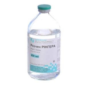 Ringera (sodium chloride, potassium chloride) solution for infusions 400 ml. vial