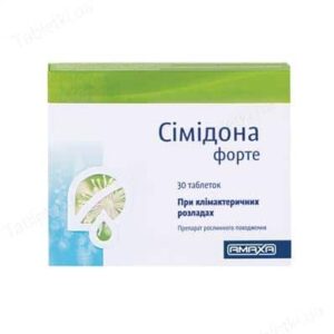 Simidona forte (cimicifugae rhizoma) tablets 13 mg. №30