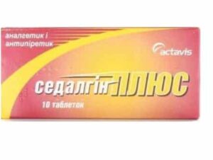 Sedalgyn Plus (metamizole, caffeine, thiamine) tablets №10