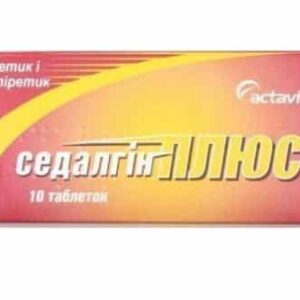 Sedalgyn Plus (metamizole, caffeine, thiamine) tablets №10