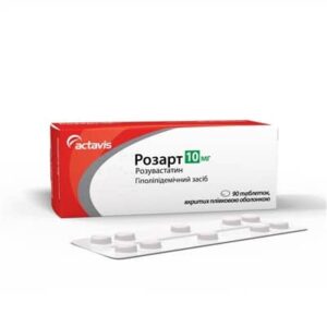 Rozart (rozuvastatin) coated tablets 10 mg. №90