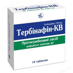 Terbinafin-KV (terbinafine) tablets 0.25 g. №14