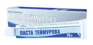 Paste Teimur (boric acid, sodium tetraborate, salicylic acid) paste 25 g. tube