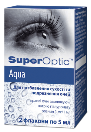 SuperOptic Aqua (sodium hyaluronate) eye drops 5 ml. vial №2