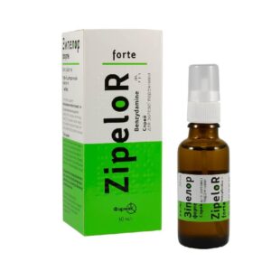 Zipelor (benzidamine hydrochloride) forte spray for the oral cavity 3 mg/ml. 30 ml. vial №1