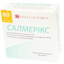 Salmerix (salmeterol, fluticasone) powder for inhalation dose 50 mcg/500 mcg/dose 60 doses in the inhaler