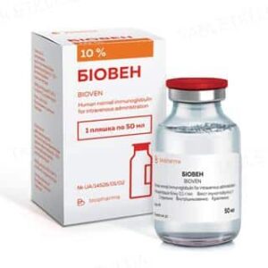 Bioven (Human normal immunoglobulin) solution for infusions 10% 50ml bottle