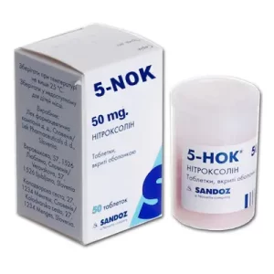 5-Nok (nitroxoline) coated tablets 50 mg. №50 vial