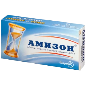 Amizon (enisamium iodide) coated tablets 0.25 g. №10