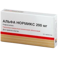 Alfa Normix (rifaximin) coated tablets 200 mg. №12