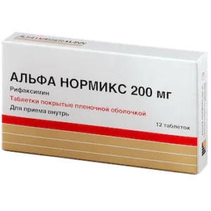 Alfa Normix (rifaximin) coated tablets 200 mg. №12