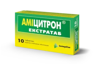 Amicitron (paracetamol) Extratab coated tablets №10