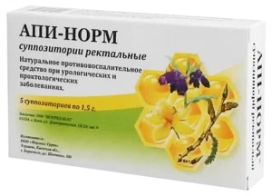 Api-Norm (activated propolis extract) rectal suppositories №5