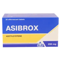 Asibrox (acetylcysteine) effervescent tablets 200 mg. №20