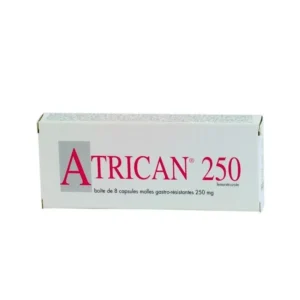 Atrican ( tenonitrozole) enteric capsules 250 mg. N8