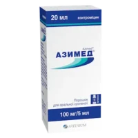 Azimed (azithromycin) powder for suspension 100 mg/5 ml. 20 ml. vial