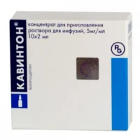 Cavinton (vinpocetin) concentrate for infusions 5 mg/ml. 2 ml. ampoules №10
