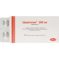 Cedoxim (cefpodoxime) coated tablets 200 mg. №10