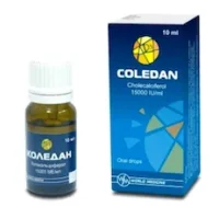 Coledan (cholecalciferol) oral drops solution 15000 IU/ml. 10 ml. vial
