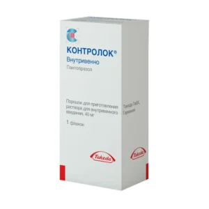Controloc (pantoprazole) powder for injections 40 mg. №1 vial