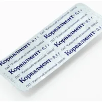 Corvalment (menthol solution in mentyl ether of isovaleric acid) capsules 0.1g. №10