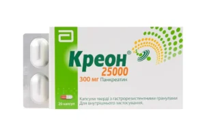 Creon 25000 (pancreatin) capsules 300 mg. №20