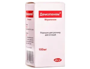 Demopenem (meropenem) powder for solution for injections 1000 mg. vial №1