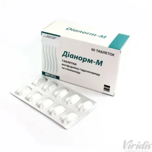 Dianorm-M (metformin hydrochloride and glyclazide) tablets №60