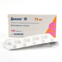 Diclak ID (diclofenac) tablets 75 mg. №100