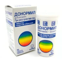Donormil (doxylamine succinate) coated tablets 15 mg. №30 vial