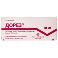 Dorez (bisoprolol) tablets 10 mg. №30