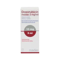 Doxorubicin Medak (doxorubicin) solution for infusions 2 mg/ml. 5 ml. (10 mg.) №1 vial