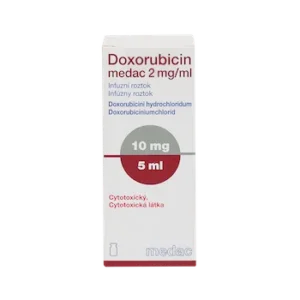 Doxorubicin Medak (doxorubicin) solution for infusions 2 mg/ml. 5 ml. (10 mg.) №1 vial