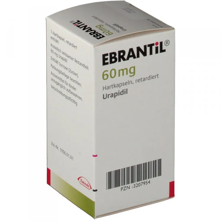 Ebrantil (urapidil) capsules 60 mg. №50