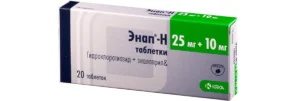 Enap H (enalapril maleate) 10 mg/25 mg. tablets №20