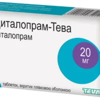 Escitalopram-TEVA (escitalopram) coated tablets 20 mg. №28