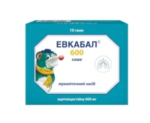 Eucabal (acetylcysteine) powder 600 mg. №10