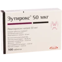 Eutirox (levothyroxine sodium) tablets 50 mcg. №100