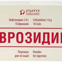 Evrozidim (seftazidime) powder 1g. vial №10