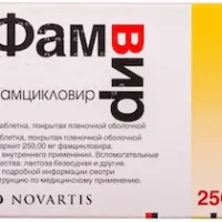 Famvir (famciclovir) coated tablets 250 mg. №21