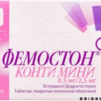 Femoston Conti Mini (estradiol) coated tablets 0.5 mg/2.5 mg. №28